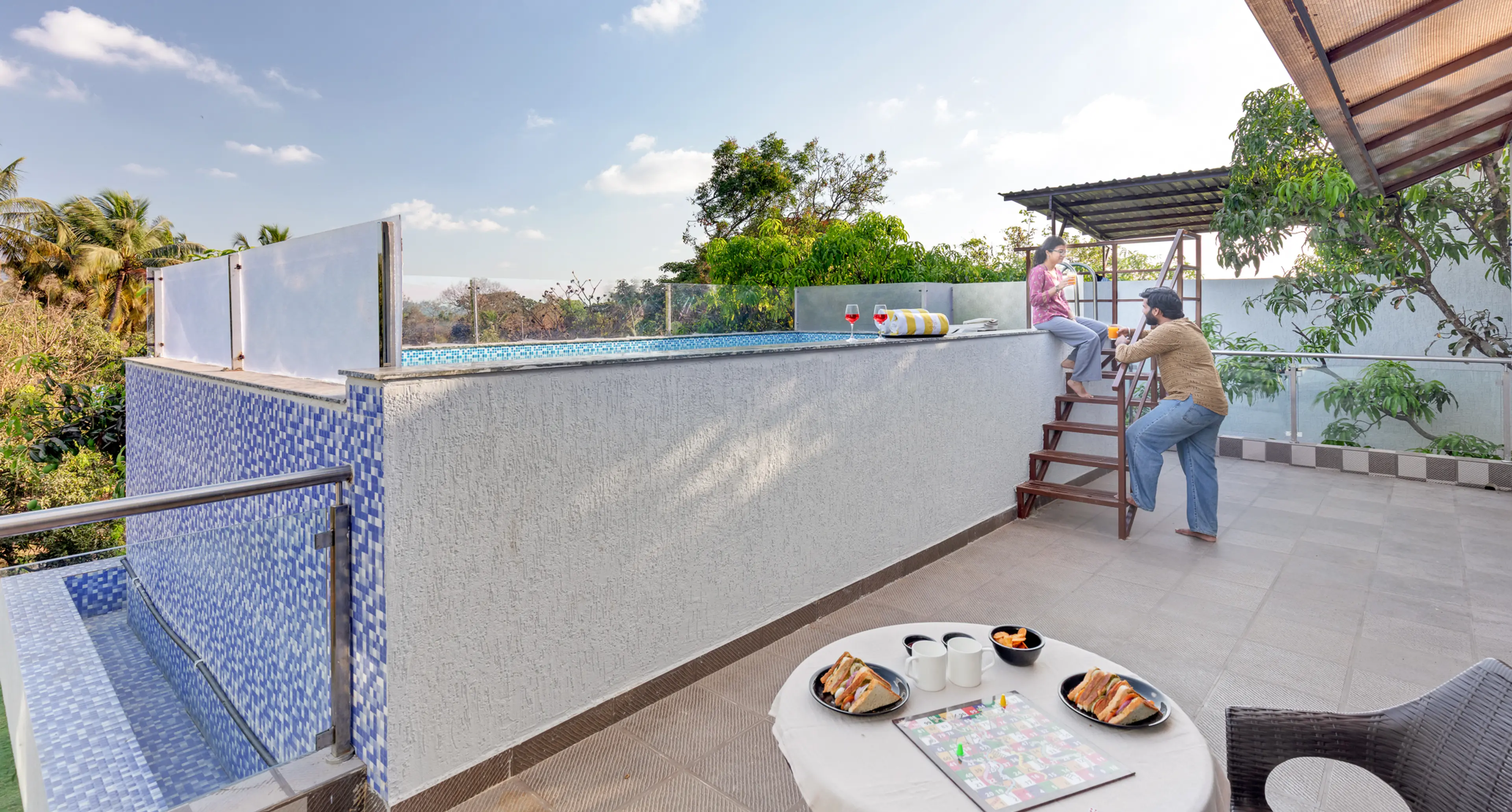 Rooftop High Tea Set Up