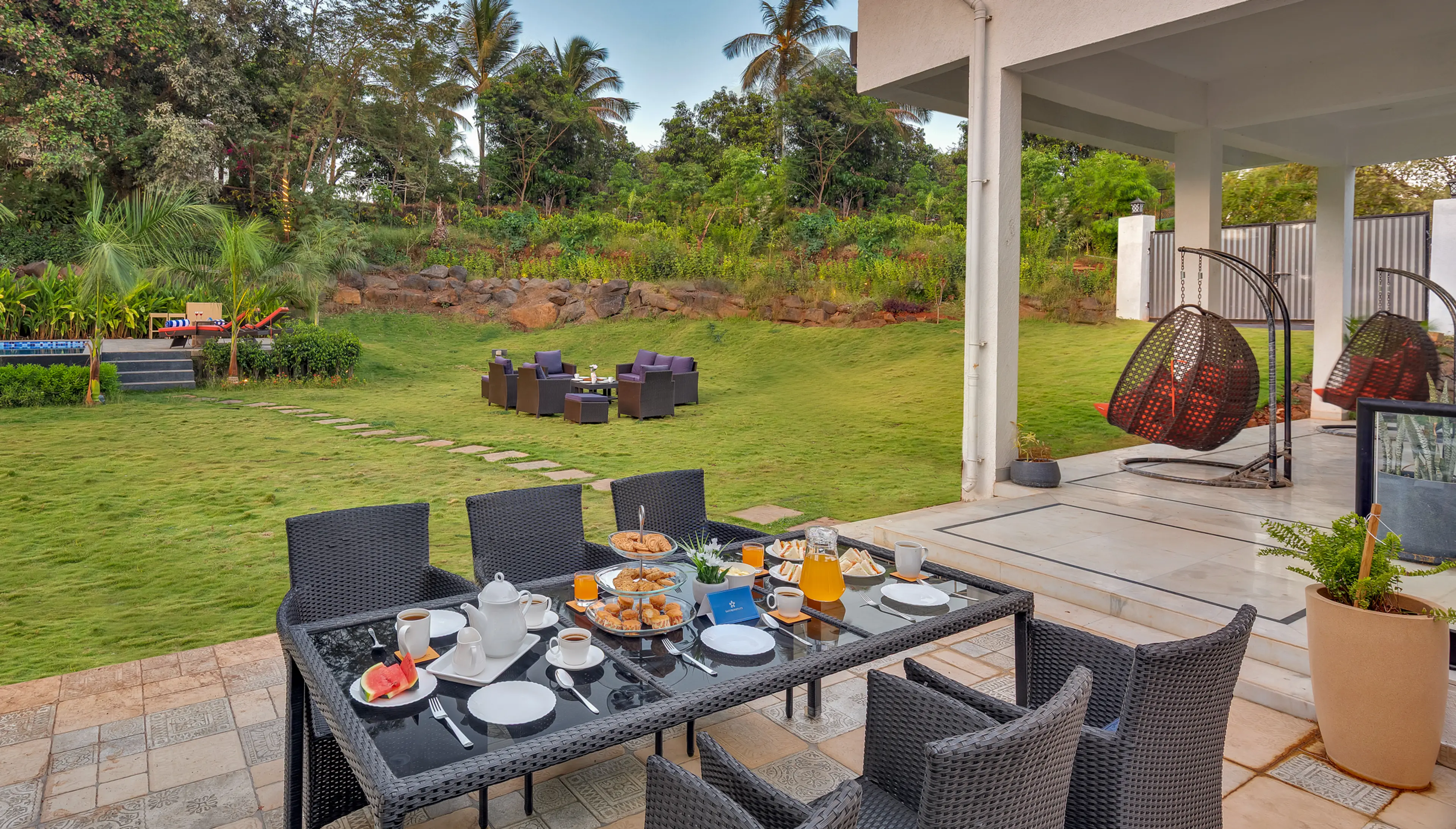 High Tea Setup in the Lawn