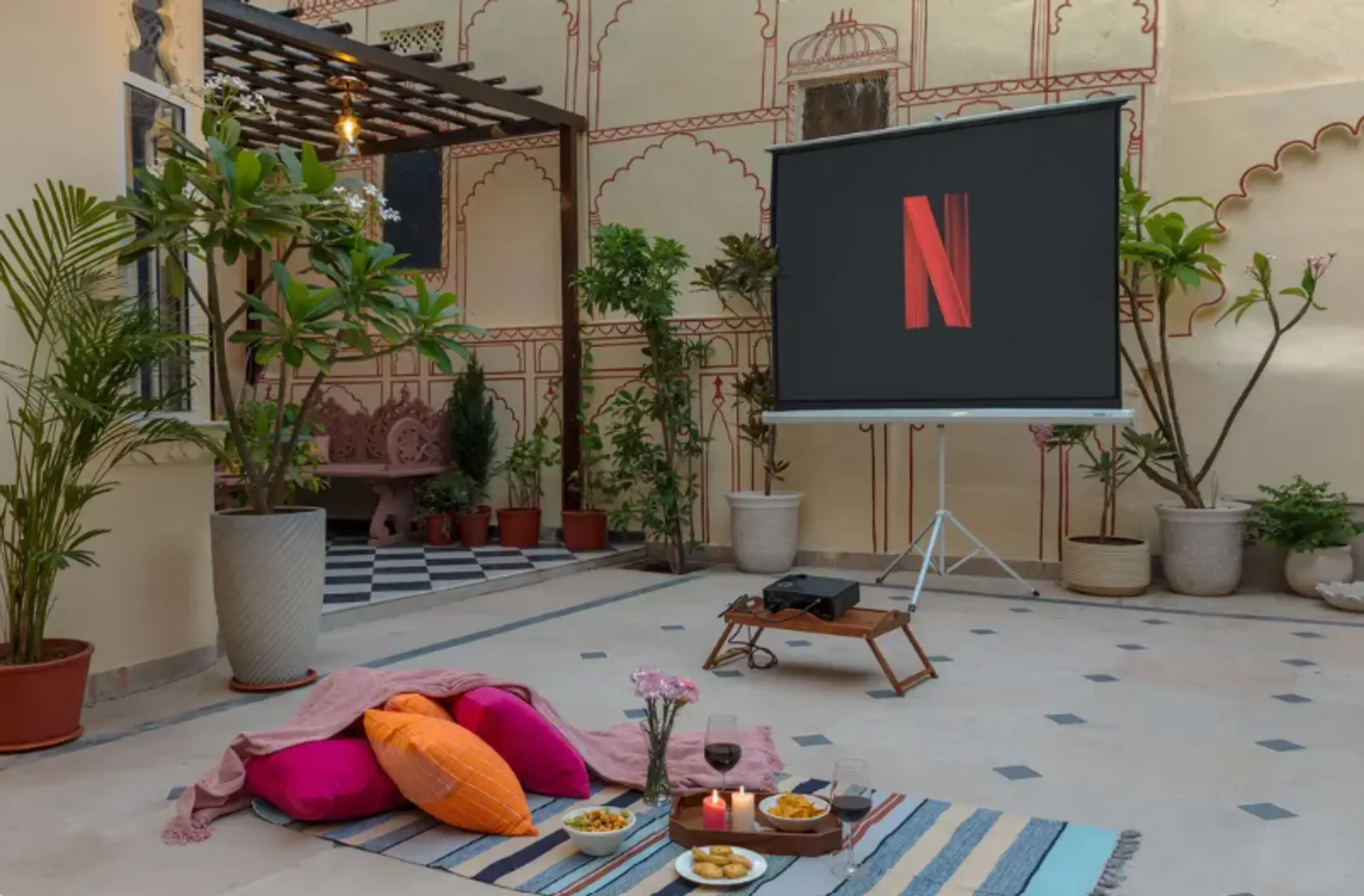 Movie Night Setup