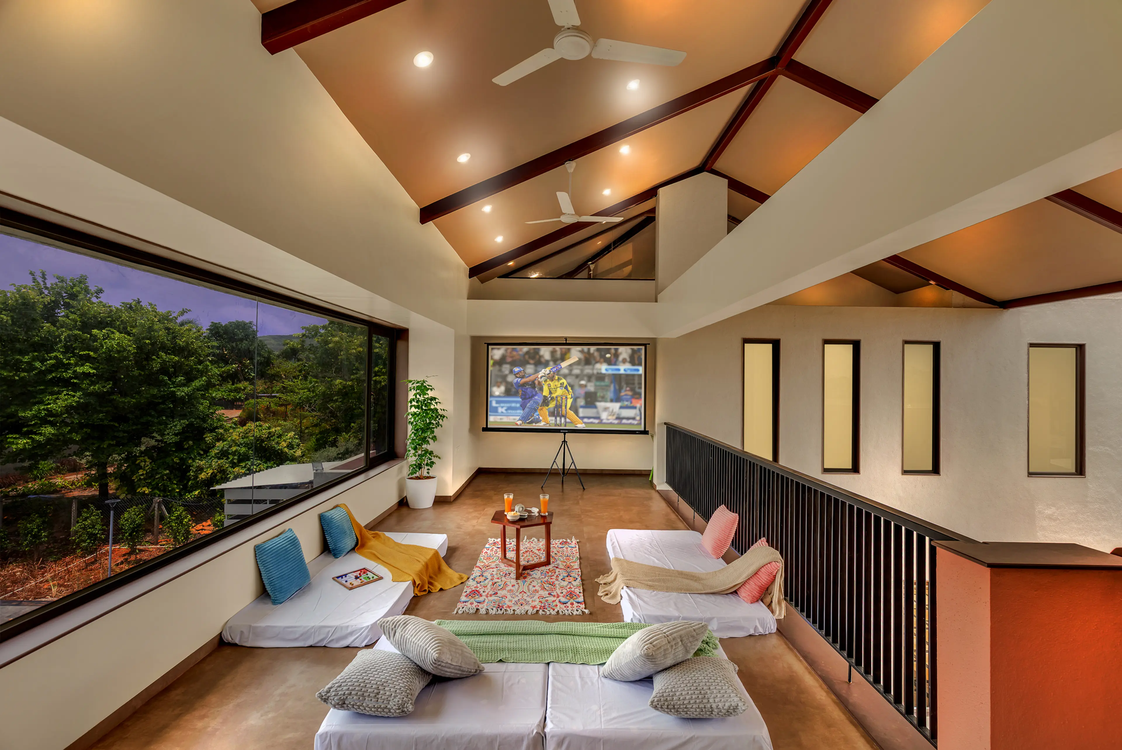 Cosy Movie Nights with projector Screen