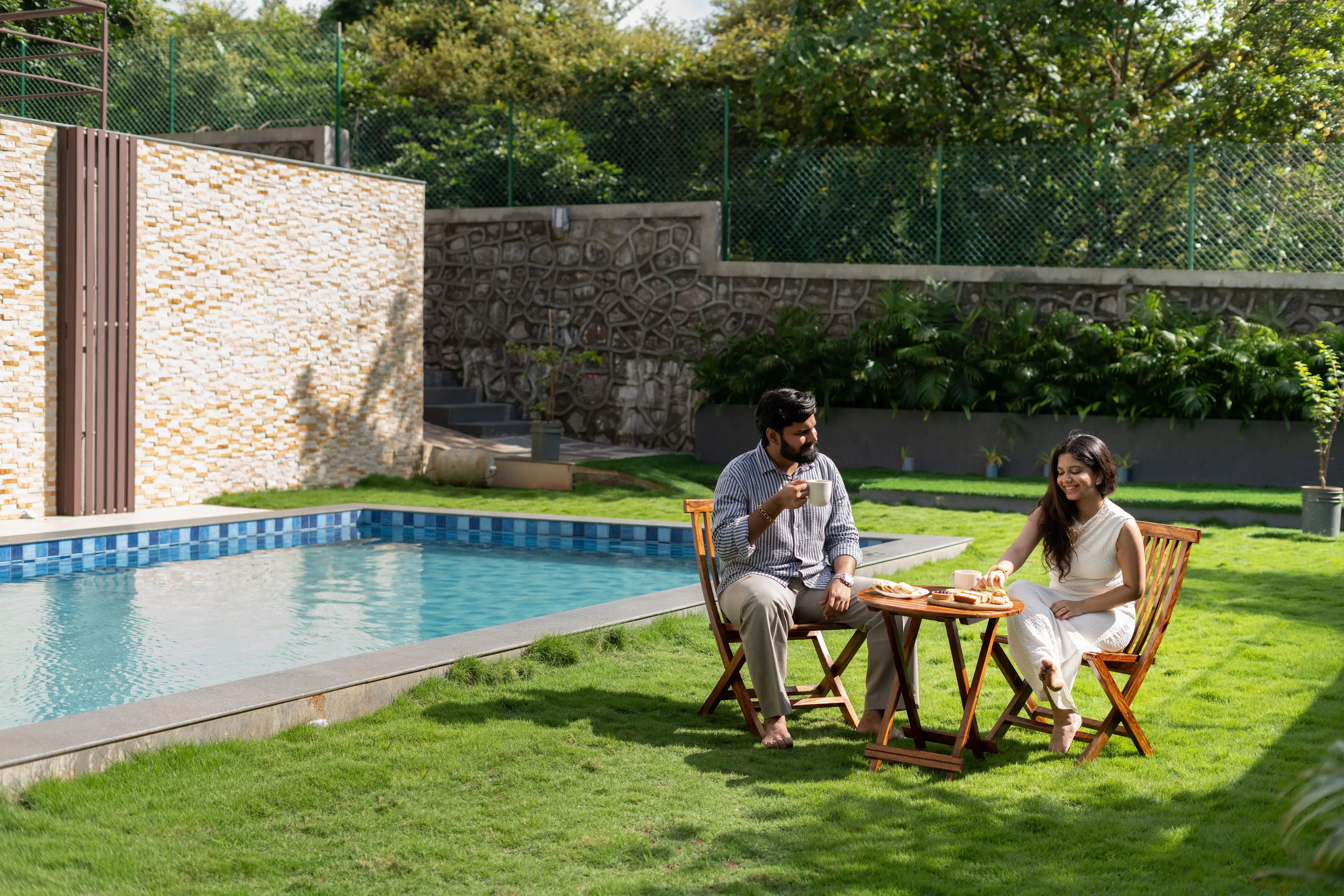 High Tea by the pool