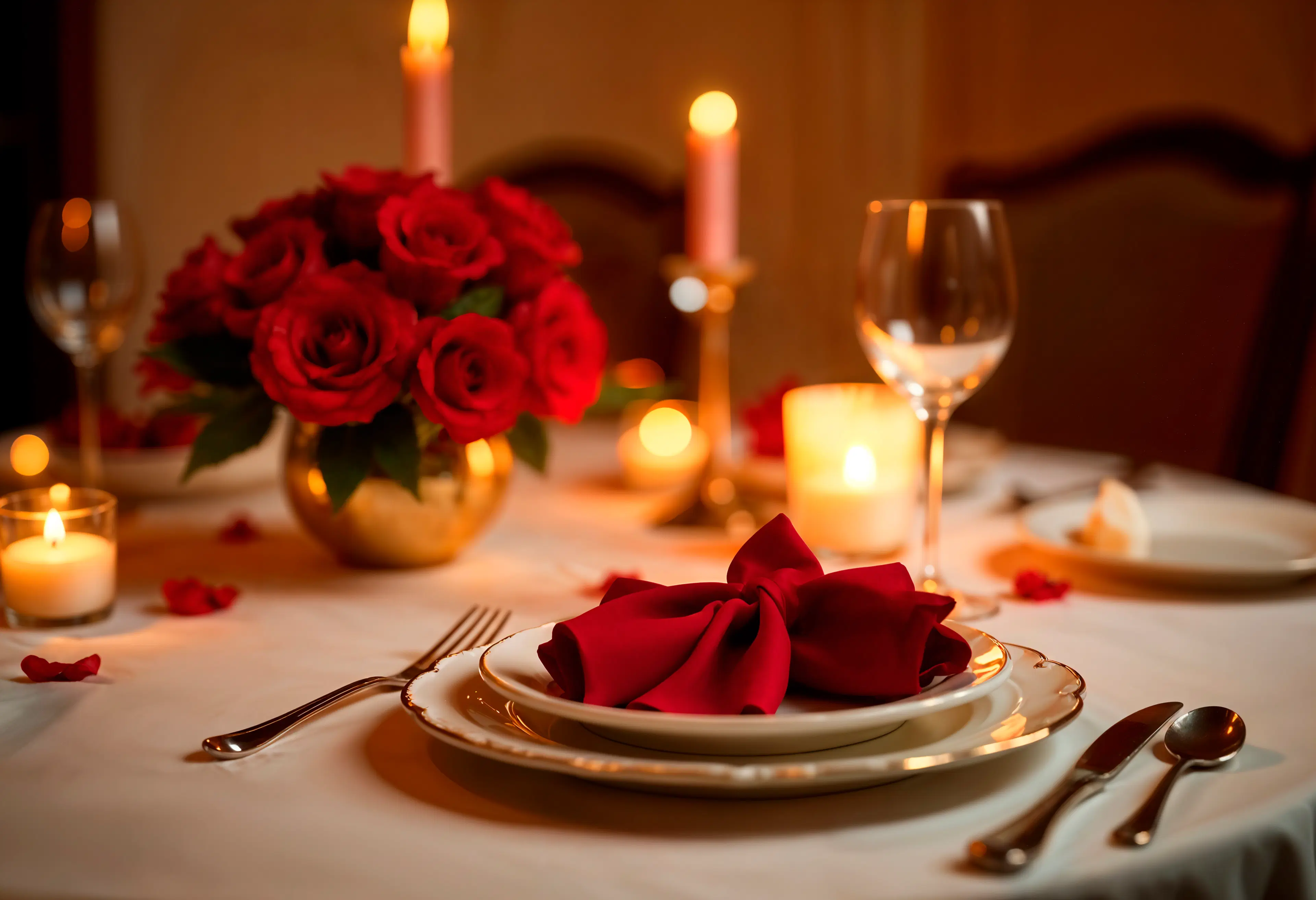 Candle Light Dinner Setup (for 2 pax)