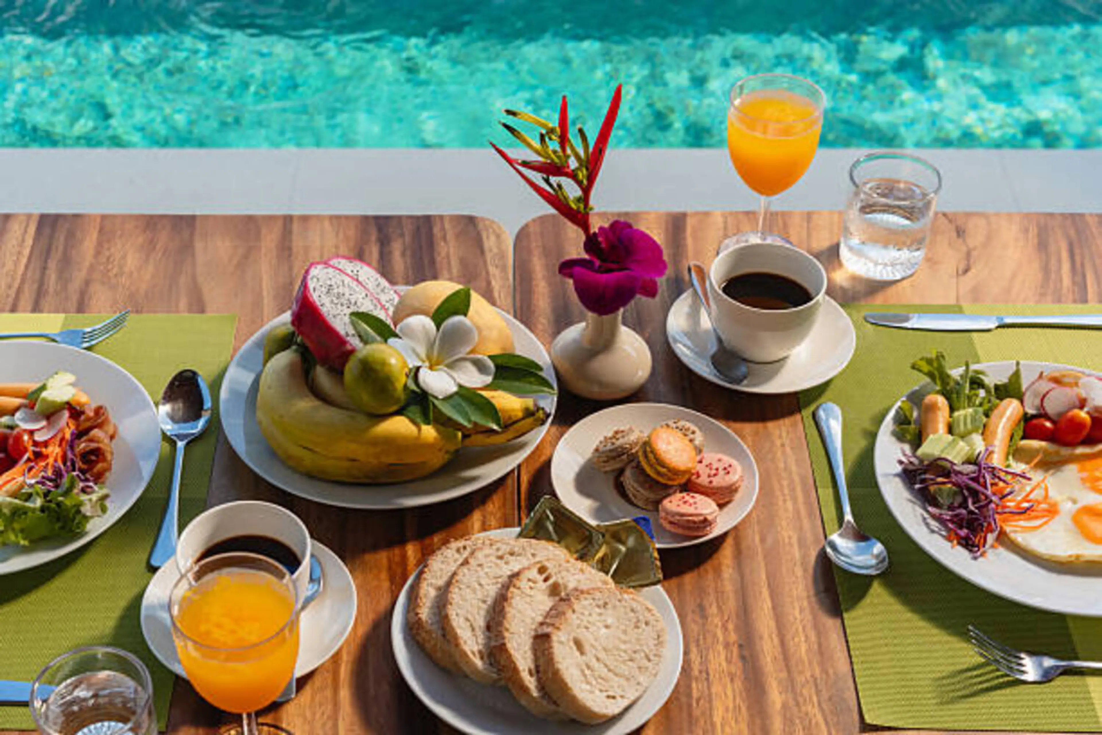 Garden / Poolside Breakfast Set-up (for 2 pax)