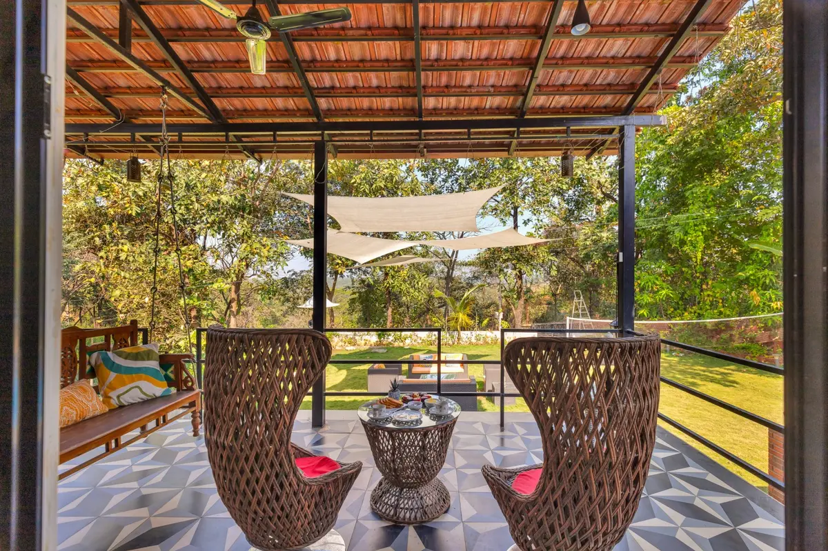 Enjoy high tea while taking-in a beautiful view.