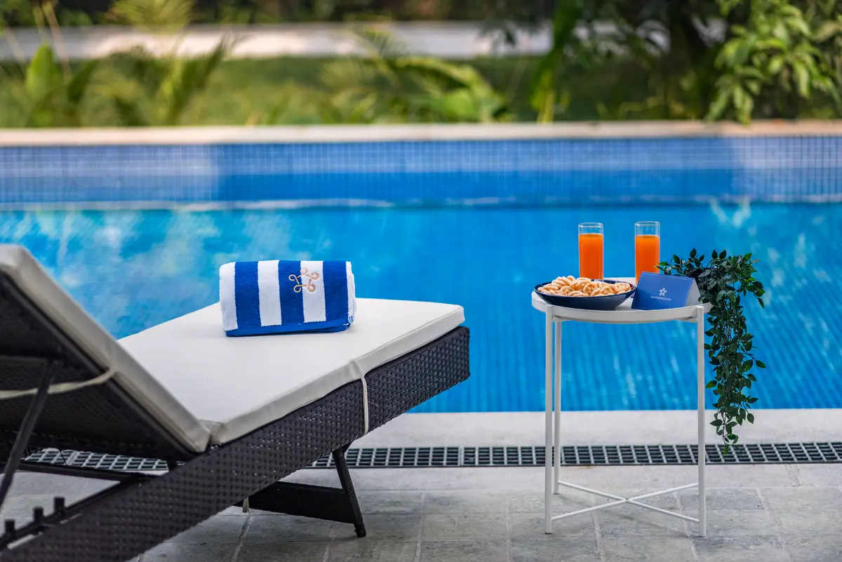 Poolside vibes, Life looks better from a lounger.