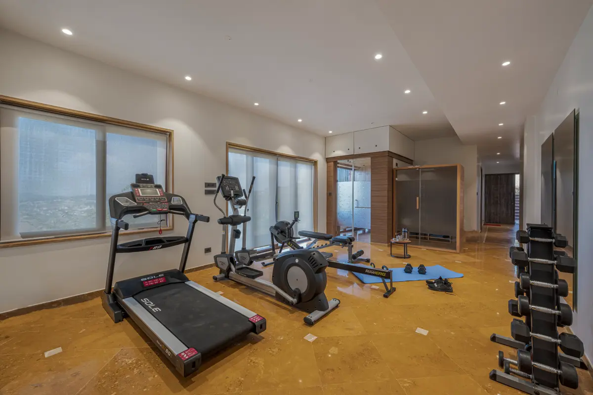 A fully-equipped gym to stay fit during your stay 