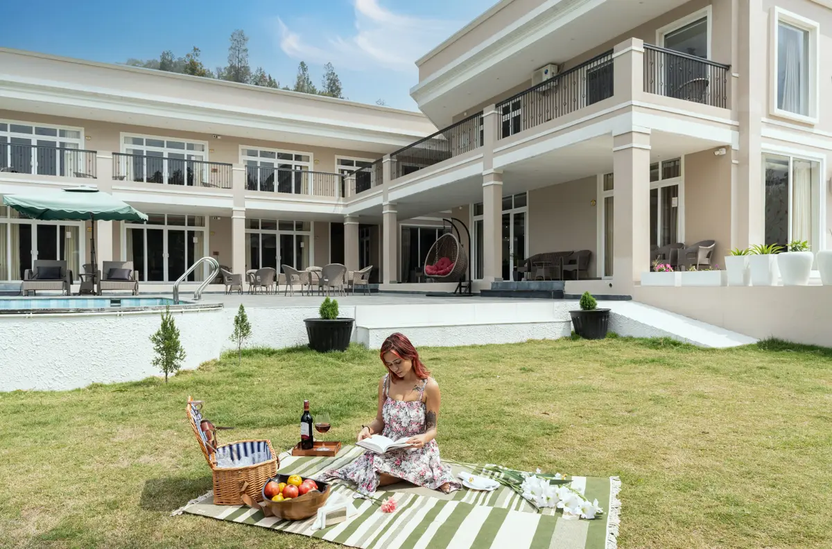 Serene garden, relax in nature