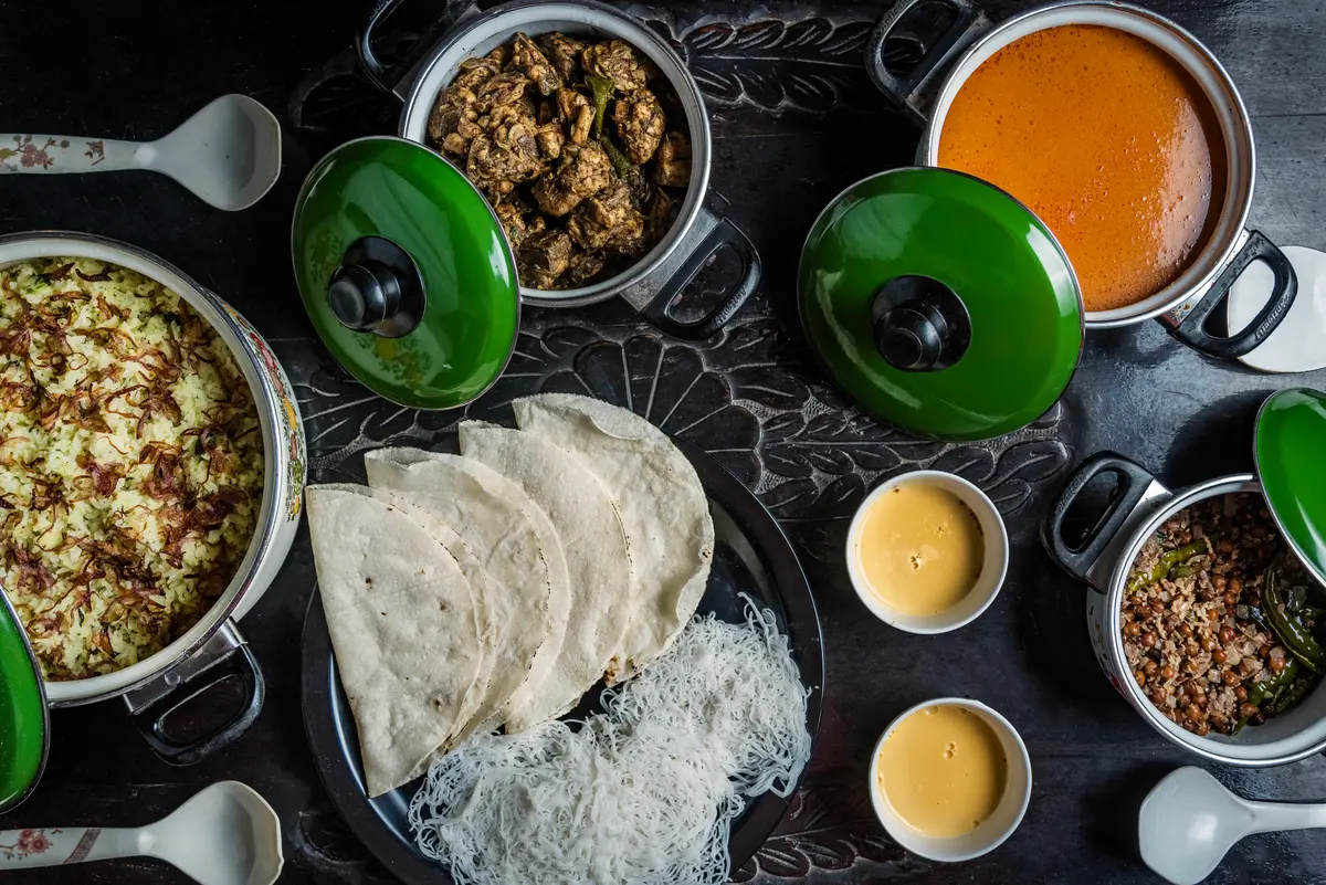 Enjoy scrumptious authentic South Indian meals in the dining area.