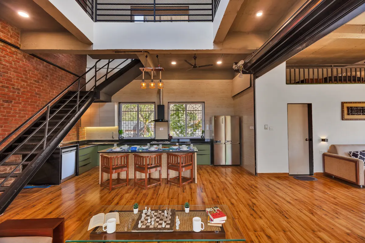 Sail into luxury with a ship-inspired industrial chic space.
