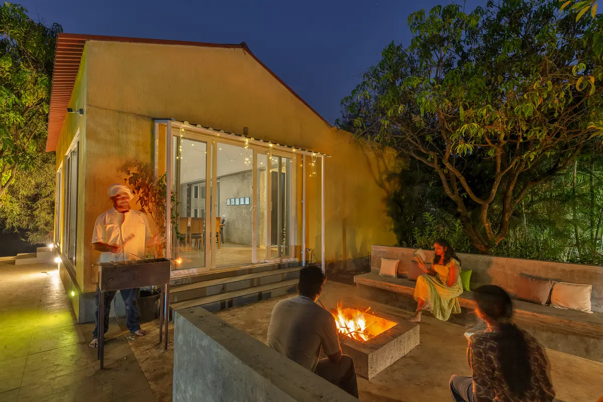 Enjoy a cozy bonfire night with stories and music, paired with a delicious barbecue under the open sky