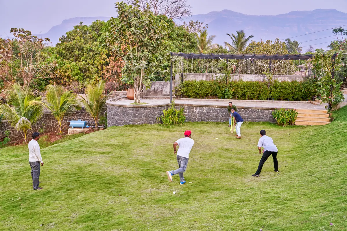Gather your friends and family for a fun game of cricket under the open sky.