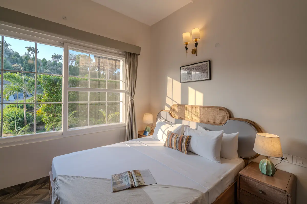 Wake up to stunning forest views