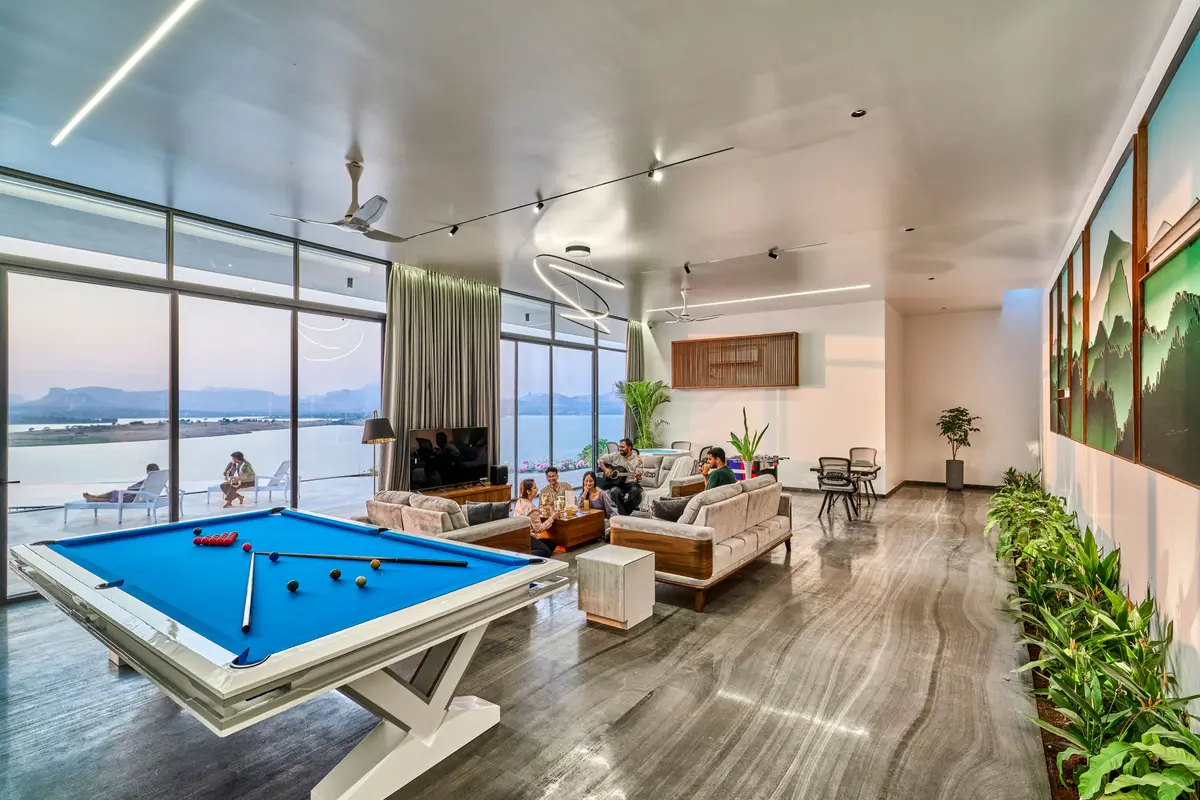 Luxury meets leisure—unwind with a game and breathtaking views.