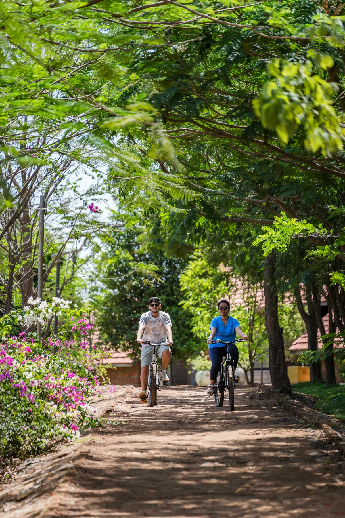 Cycling through an expansive 14-bedroom estate