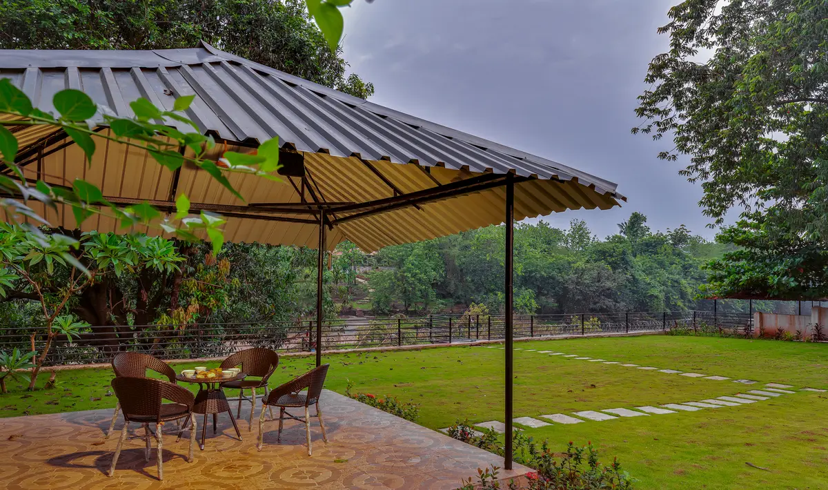 Savour high tea on the Pej porch, with soothing views all around