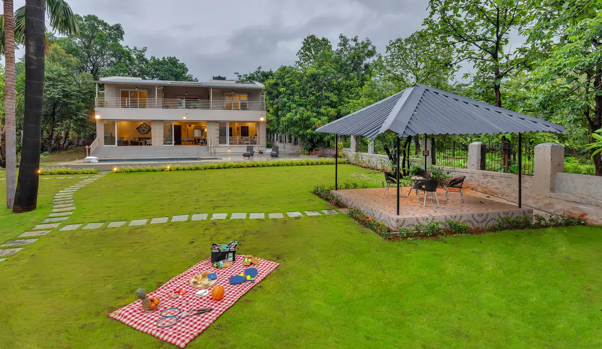 Savour a calming picnic spread amidst lush surroundings