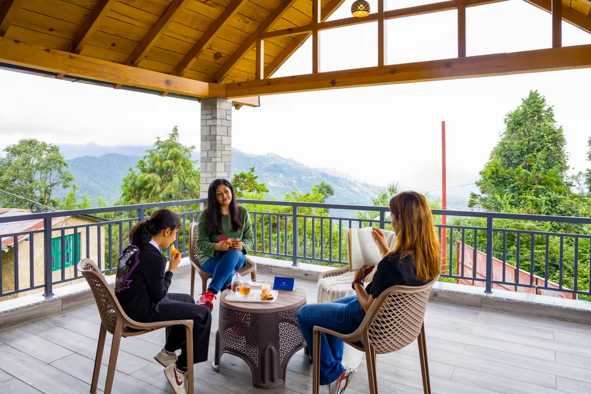 Mountain views and a book for your perfect moment