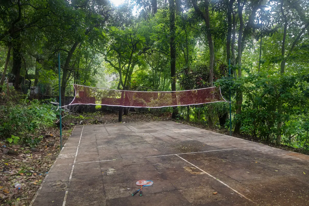 Serve, swing, and smash with a game of badminton or cricket in the open lawn.