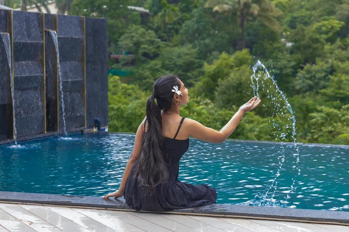 Unwind at the poolside for a picture-perfect moment