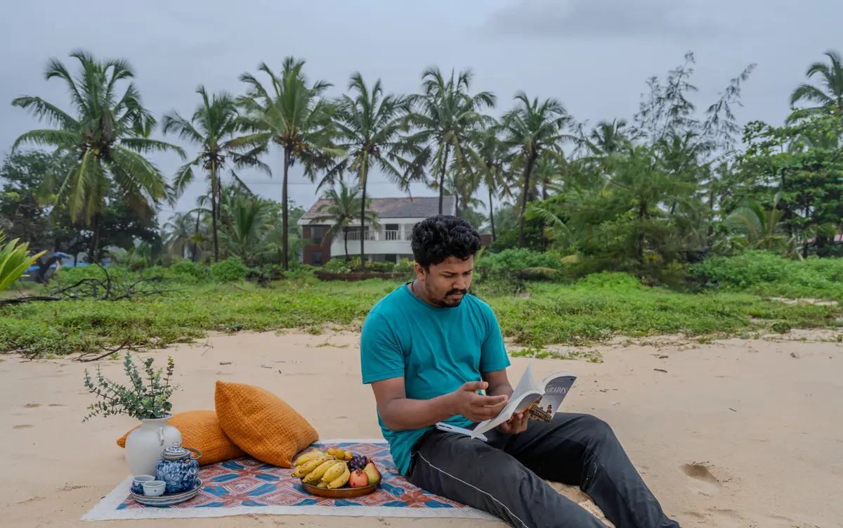 Enjoy peaceful book reading at the beach.