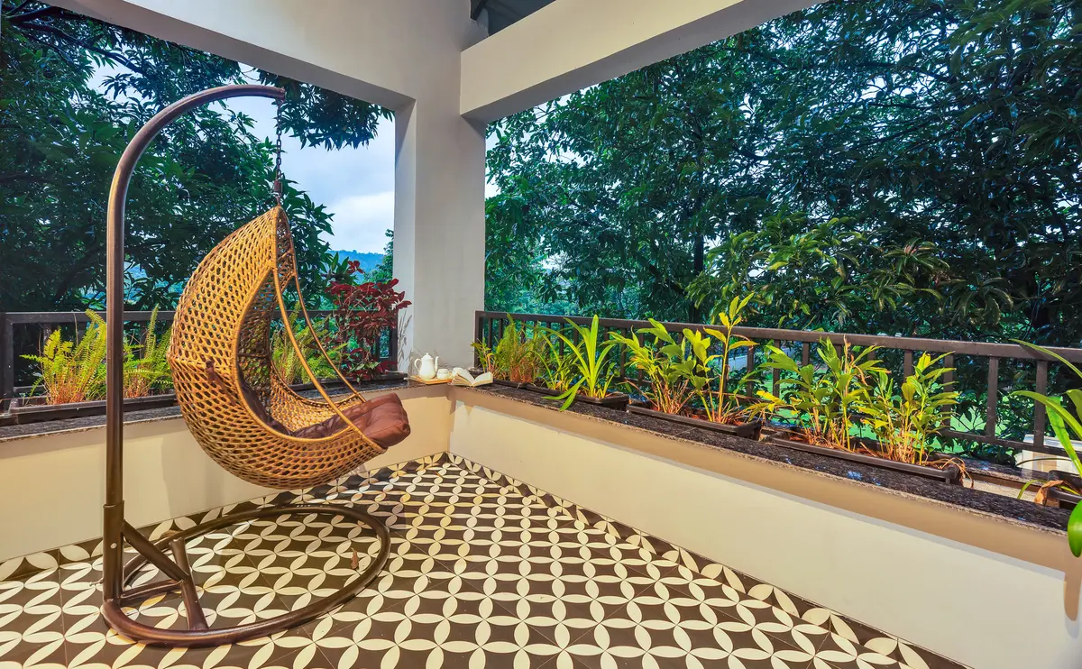 Unwind as you gently sway on the swing, soaking in the calm and charm of your natural surroundings.