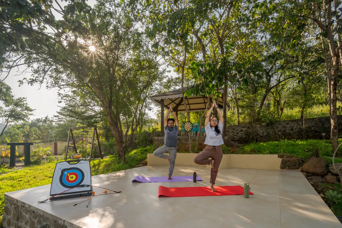 Start your mornings with outdoor yoga sessions