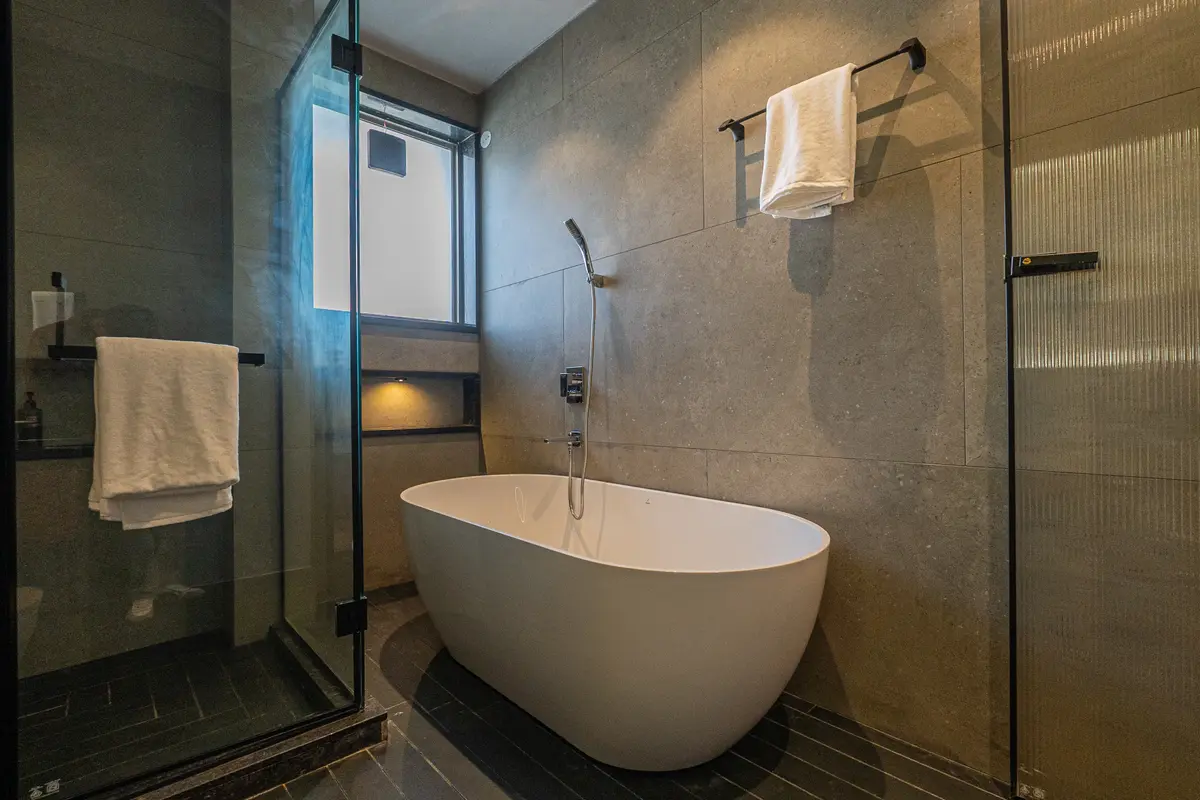 Enjoy relaxing bath 
