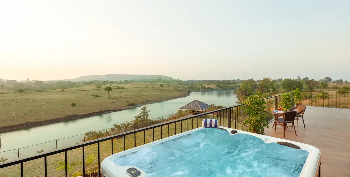 Climb up, sink in, and let the hot tub jacuzzi turn warm bubbles and open skies into pure indulgence.
