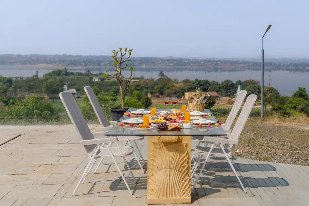 Dine under skies, where time gently flies