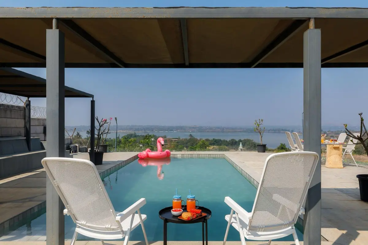 Swim into blue, where the lake meets you