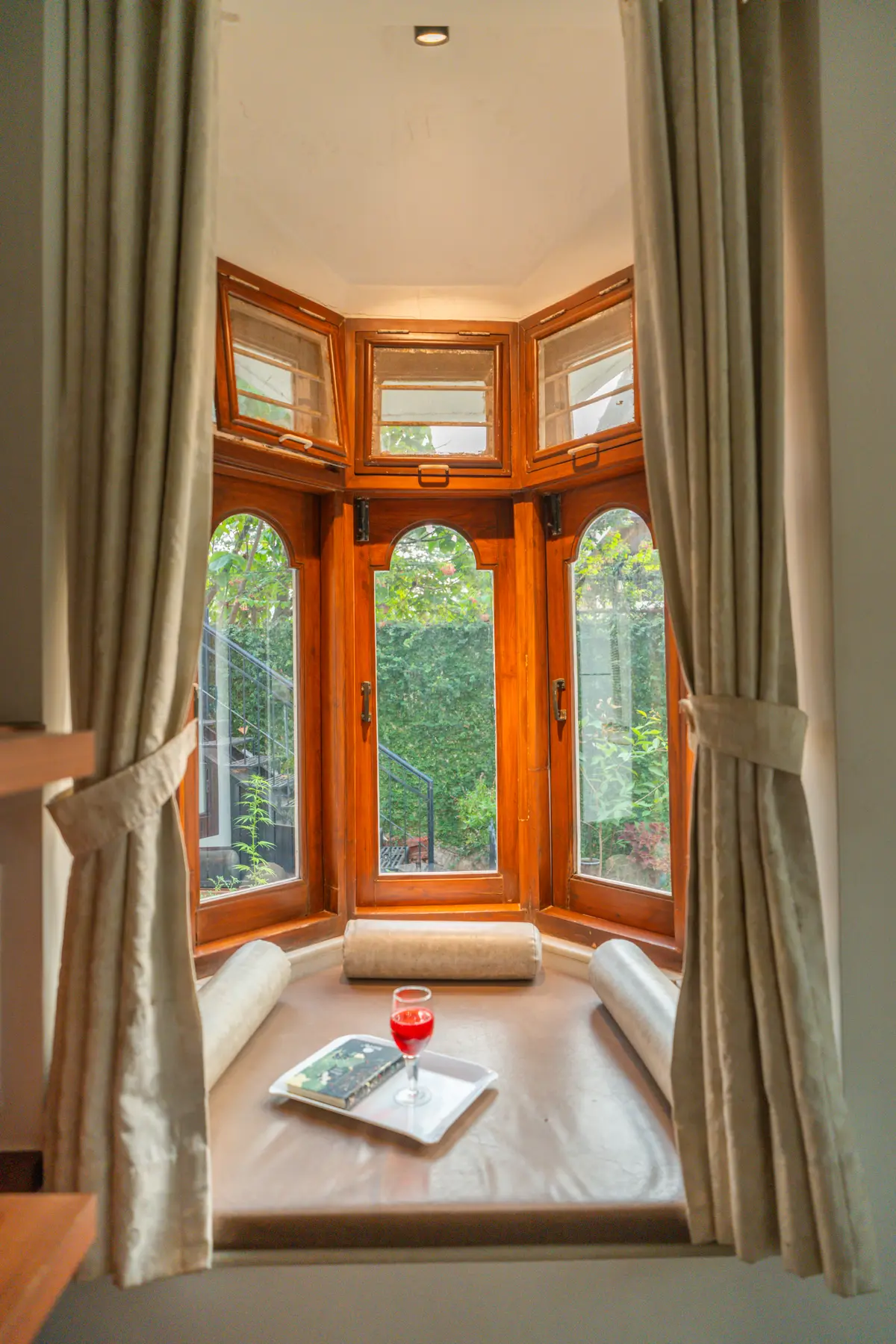 Cosy nooks in the villa to relax, read, and enjoy the views
