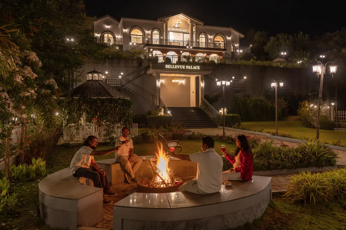 Enjoy cozy bonfire sessions with your close friends under the open sky.