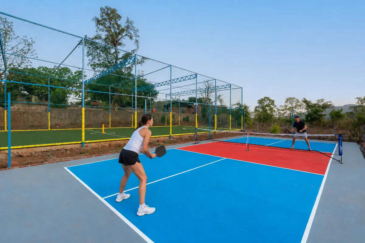 Serve, rally, and have fun with a game of pickleball.