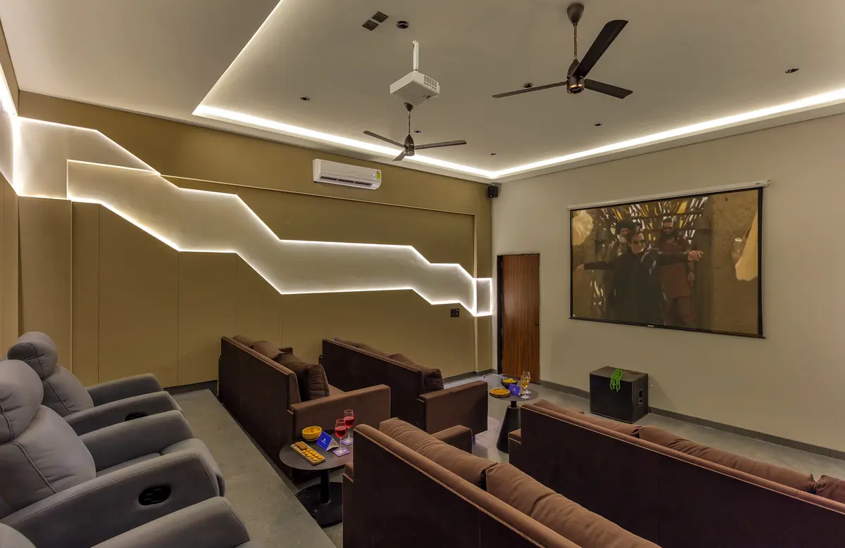 Enjoy your favourite movie in the theatre room