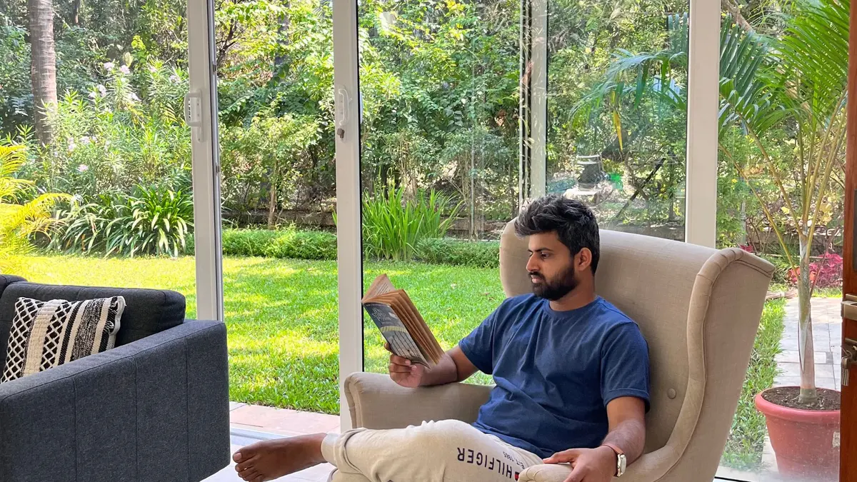 Spend the afternoon reading against the backdrop of greenery
