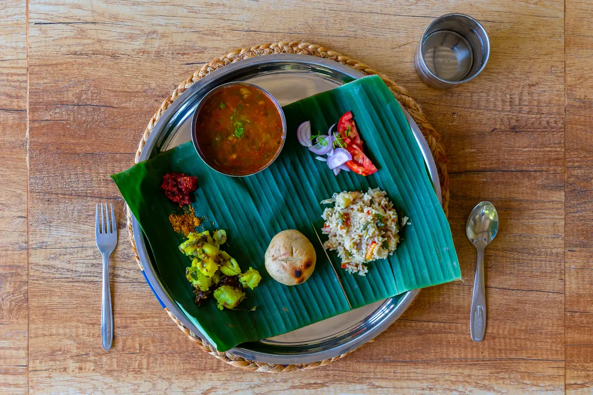 A decadent spread of lip-smacking vegetarian dishes is all yours