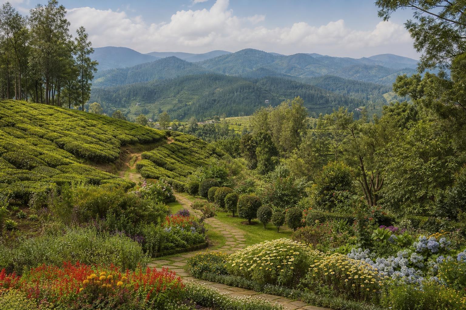 AI-generated illustration of Coonoor