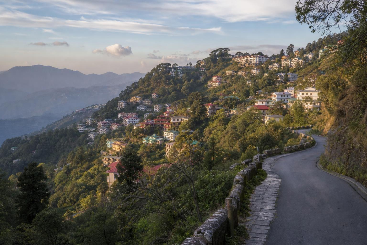 AI-generated illustration of Mussoorie