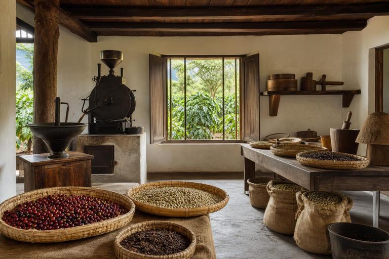 Coffee Museum, Halli Mane — AI-generated illustration
