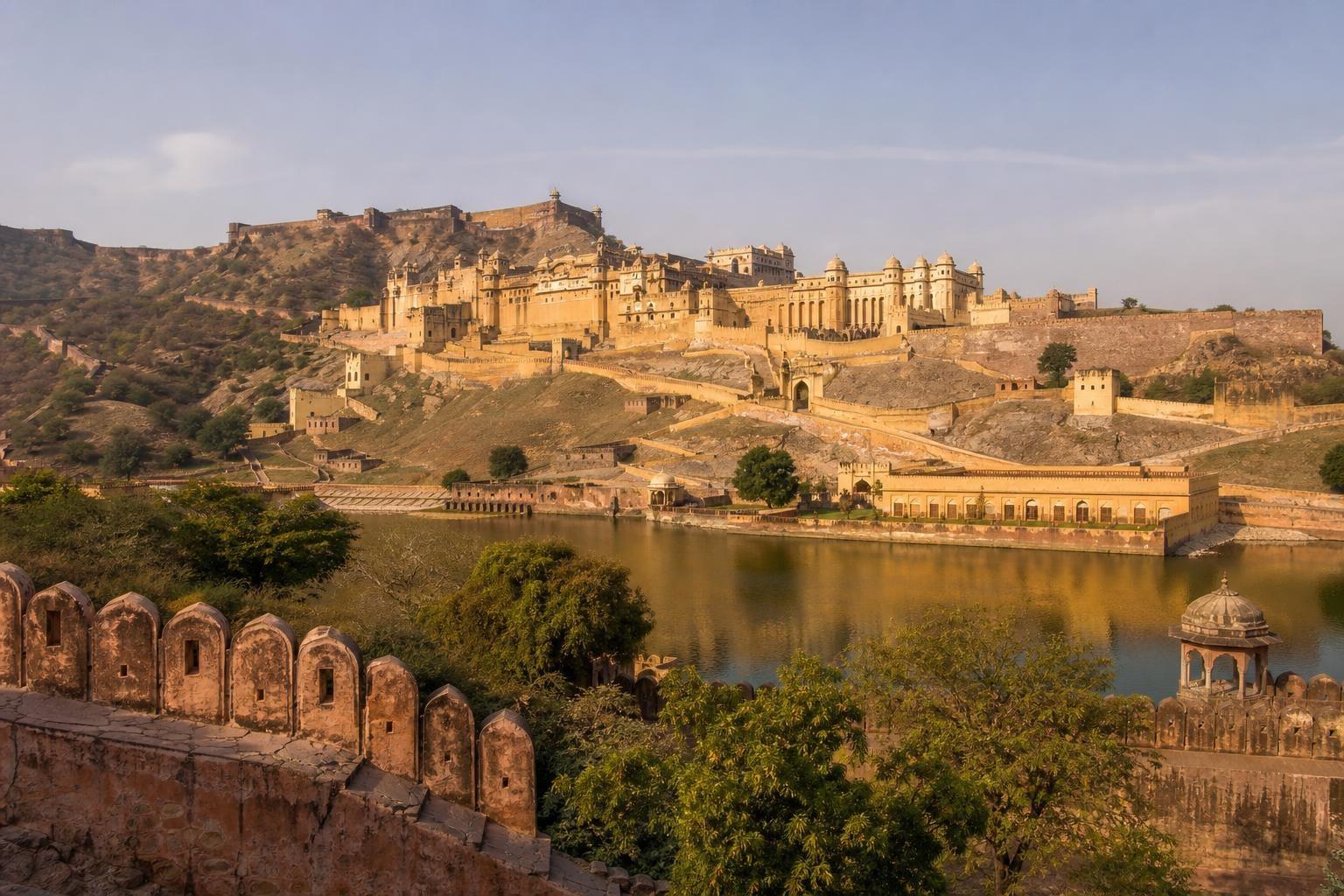 AI-generated illustration of Jaipur