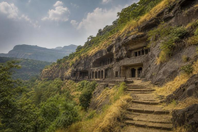 Bhaja Caves — AI-generated illustration