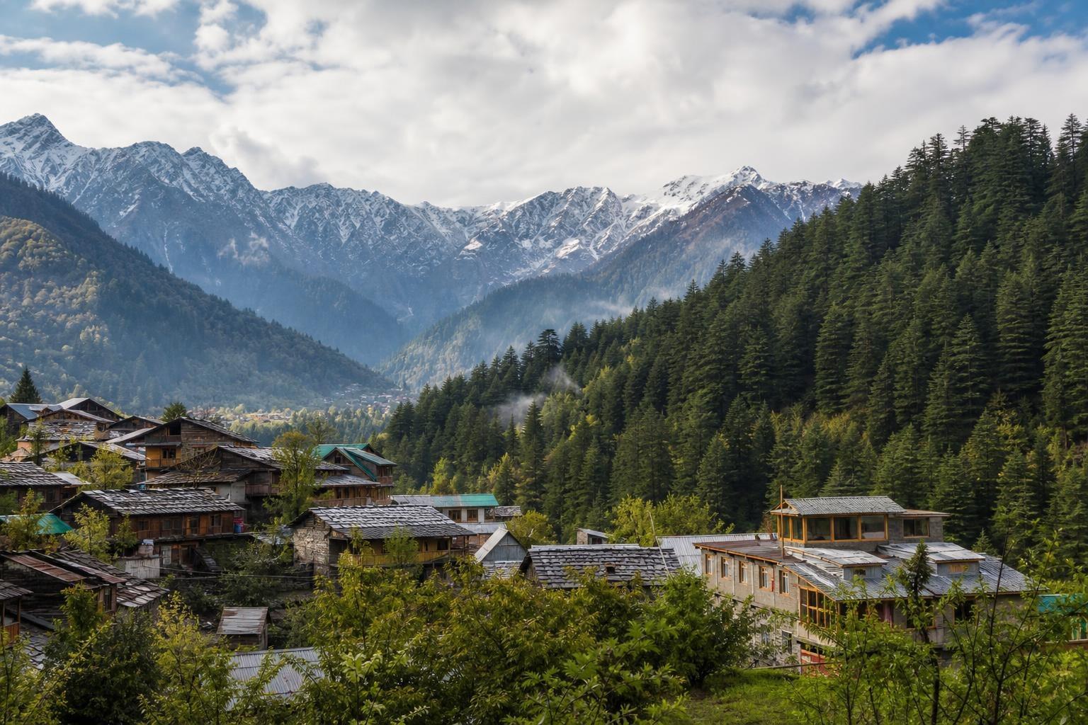AI-generated illustration of Manali