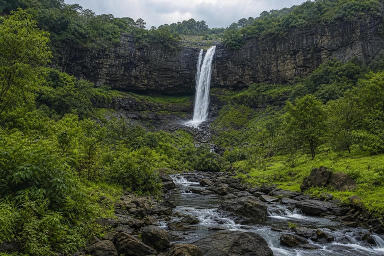 Palucha waterfall area — AI-generated illustration