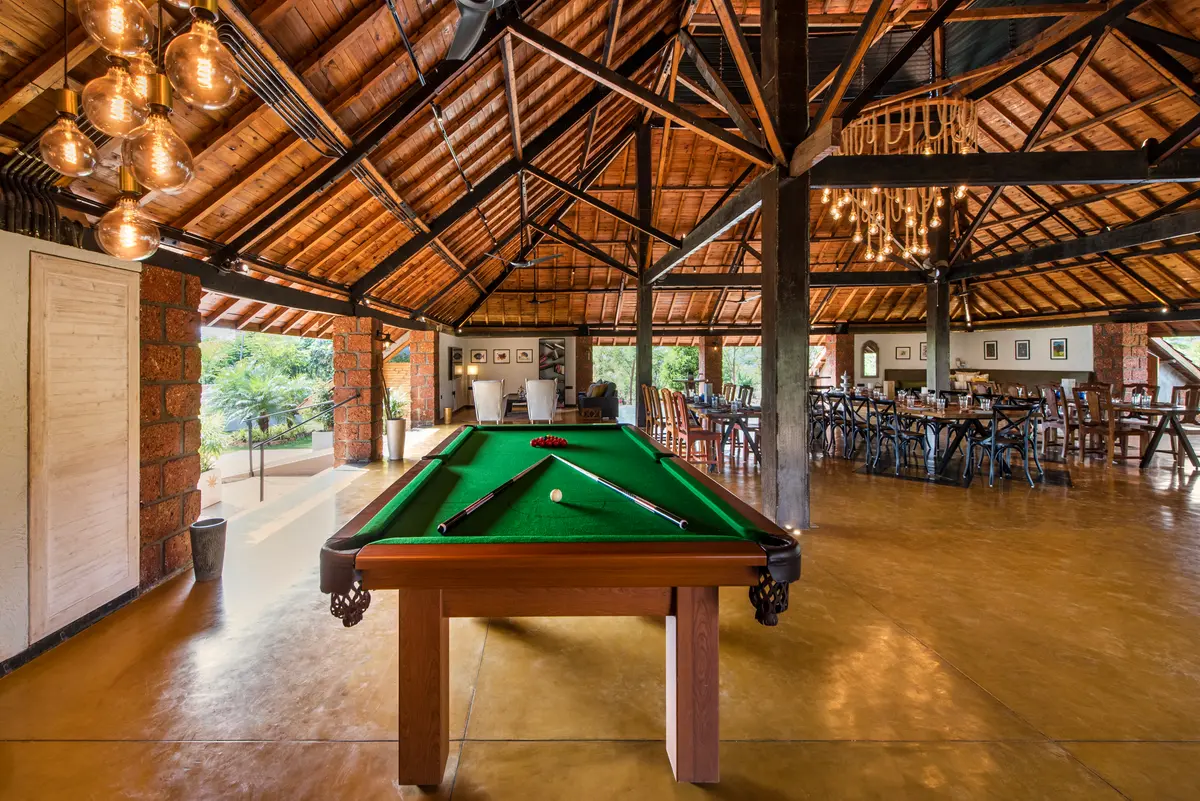 Challenge each other to a game of pool in the Nest