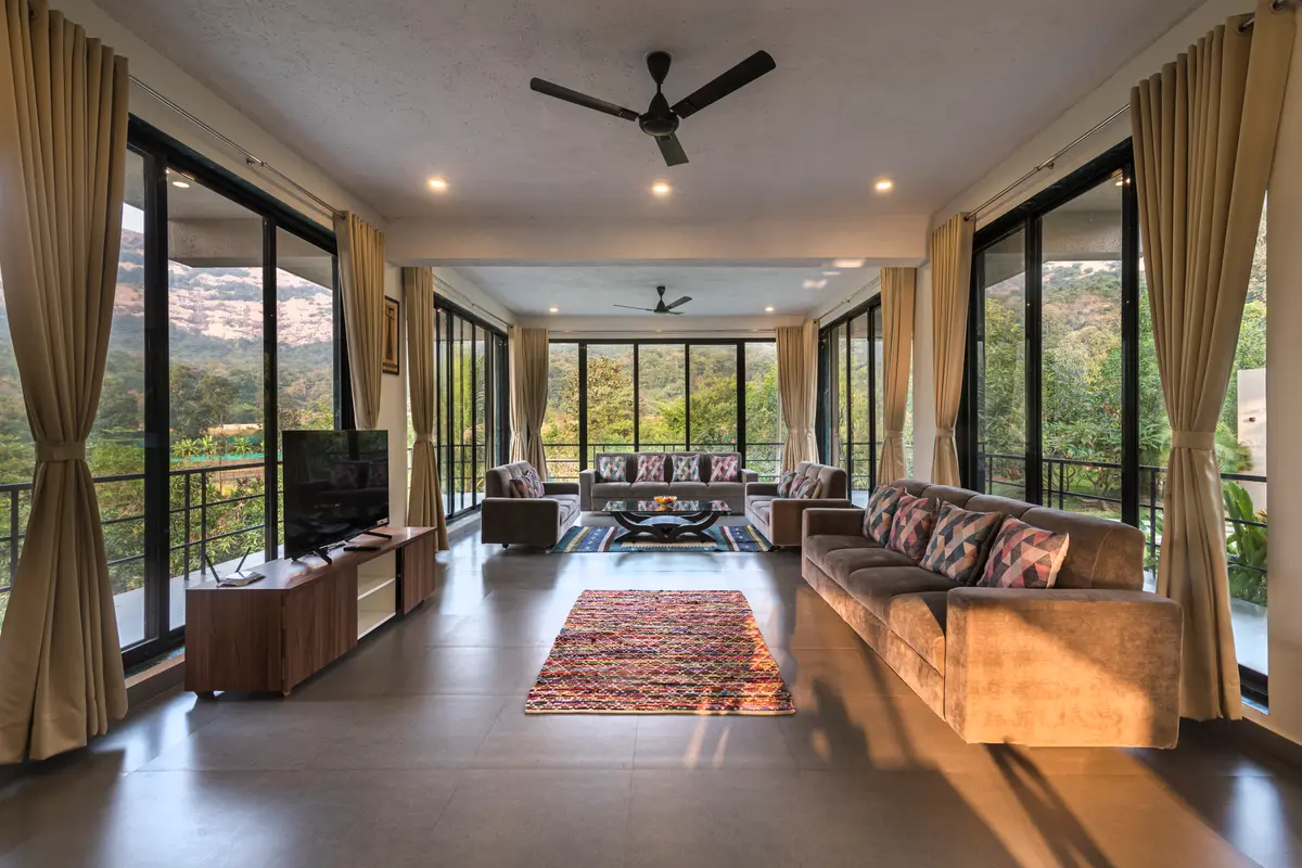 Uninterrupted views of nature from every nook and cranny of the villa.