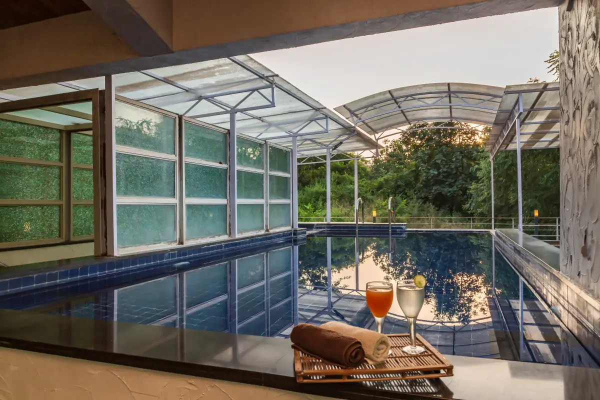 This home is ideal for a pool party.
