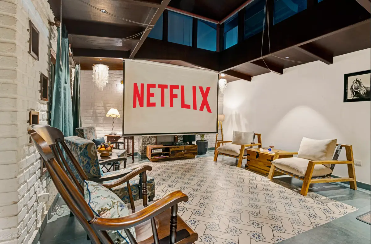 Enjoy cozy movie nights with your loved ones.