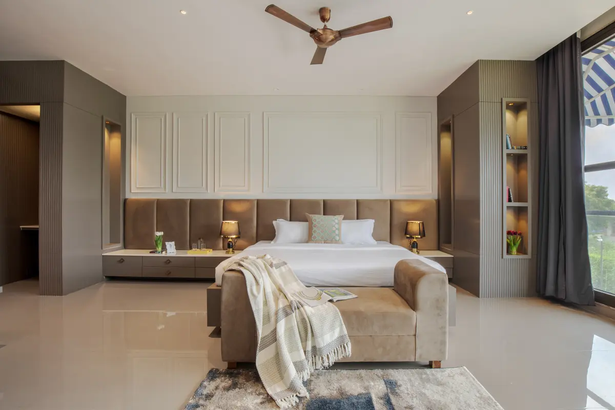 Luxurious bedroom for restful nights.