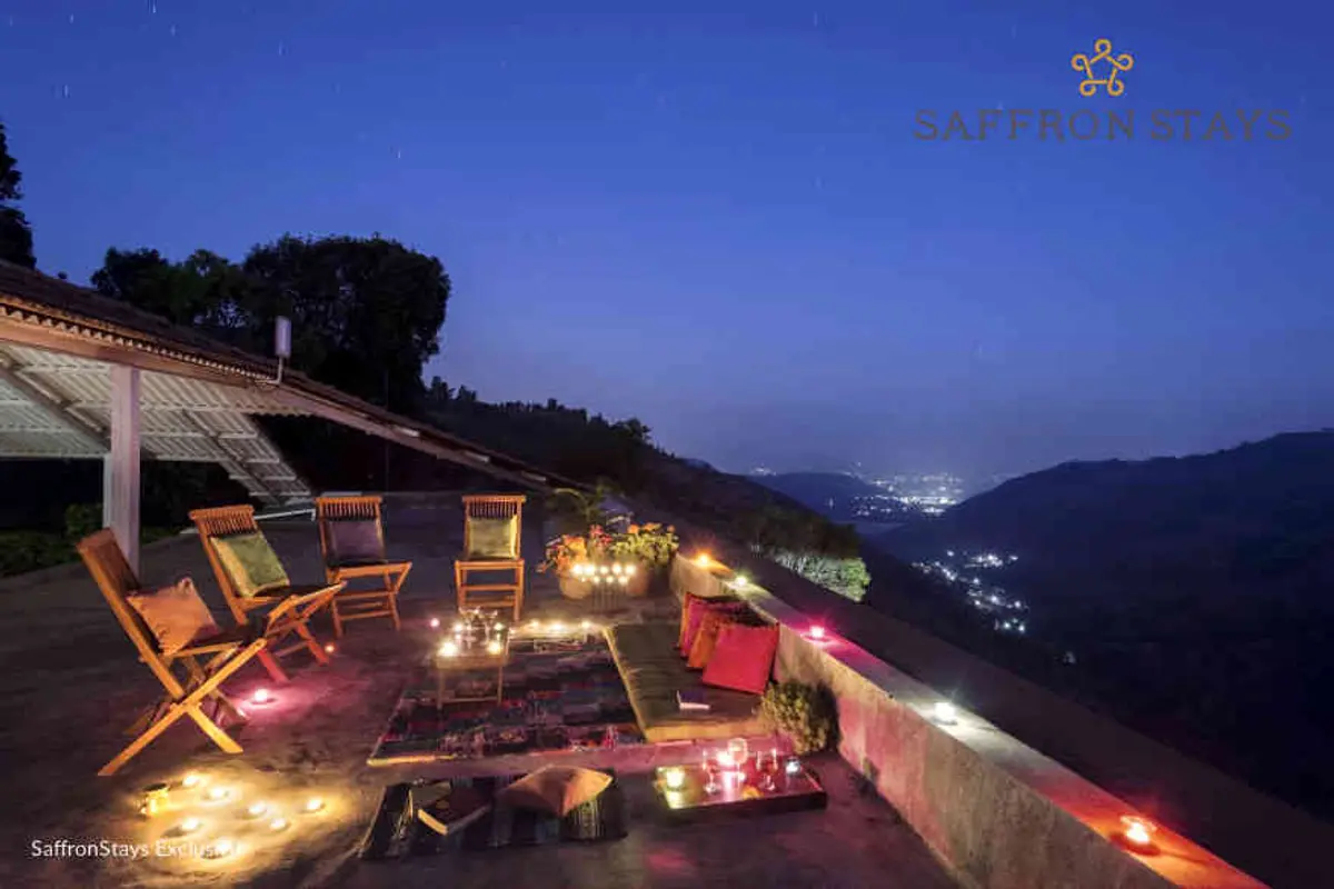Evenings are best spent on the rooftop terrace, as the lights of the villages in the valley shimmer below, and the stars glimmer above. 