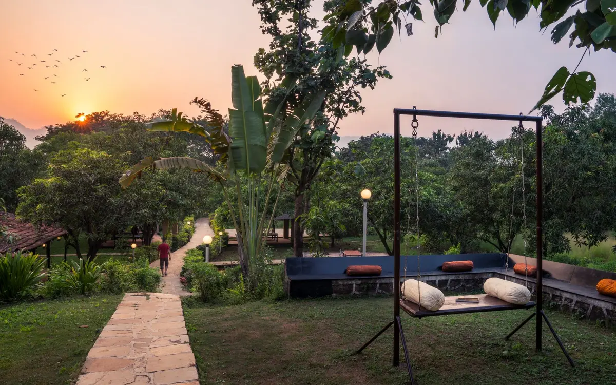This swing offers one of the best sunset views you'll experience. 